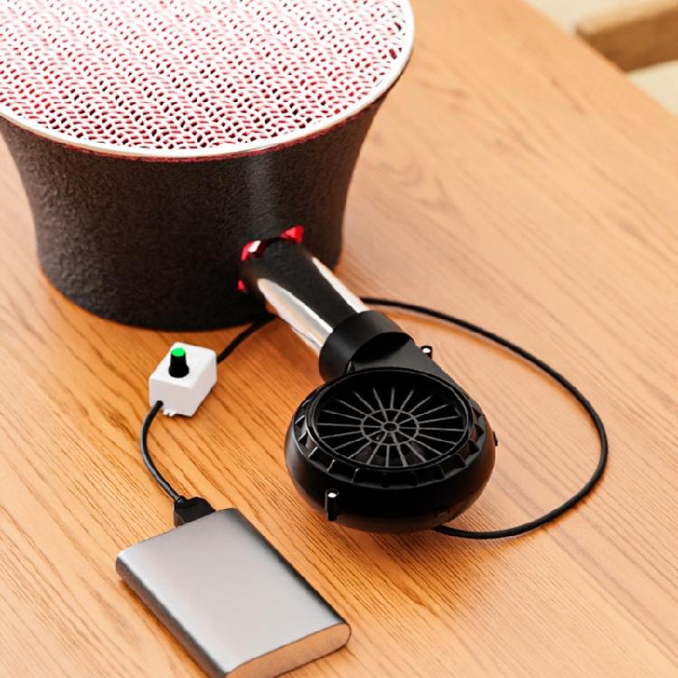 Efficient Barbecue Blower USB5V2A BBQ Fan Easy To Carry and Adjust For Quick Grill Ignites During Outdoor Activities
