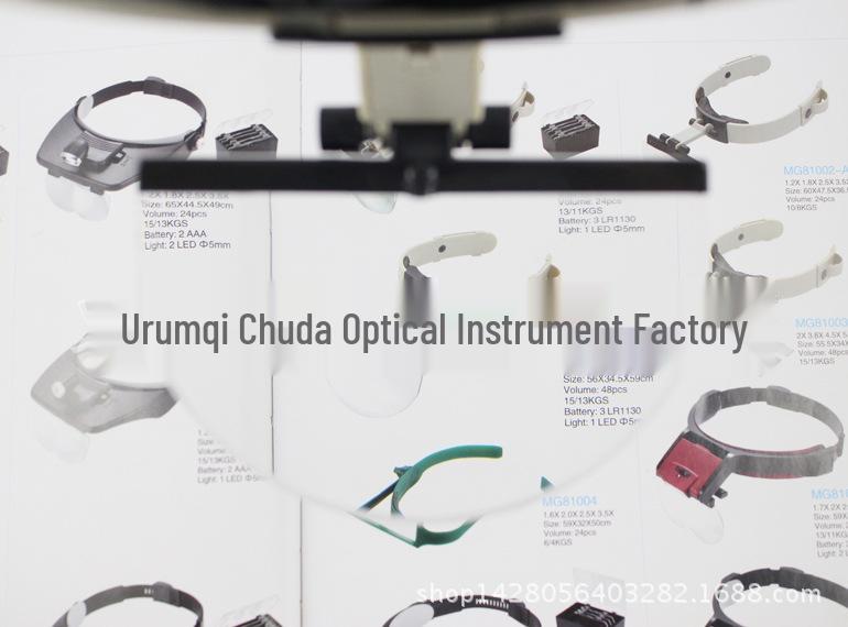 Chuda Head-Mounted LED Magnifier for Reading and Embroidery