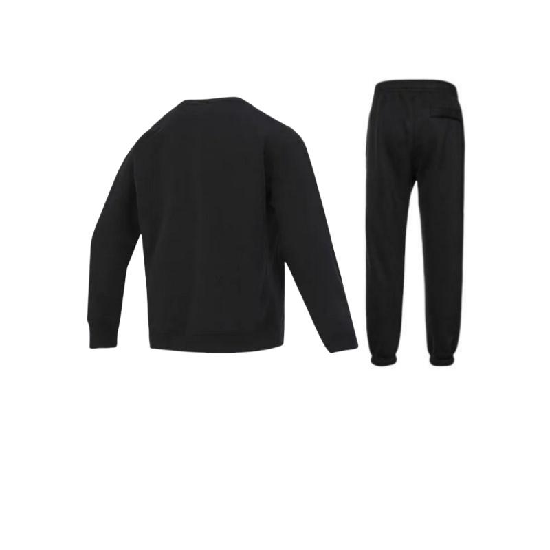 Nike Set mikiny a kalhot Club A M Nk Bb Crew Pánská mikina a kalhoty Černá DX0796-010+-DX0782-010