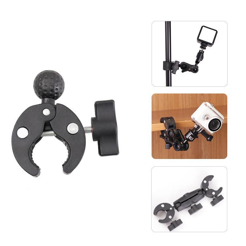 1 Piece Bike Motorcycle Handlebar Support Bracket Camera Super Clamp Mount Holder For Go Pro 13 12 11 Insta360 X3 X4 Dji Parts