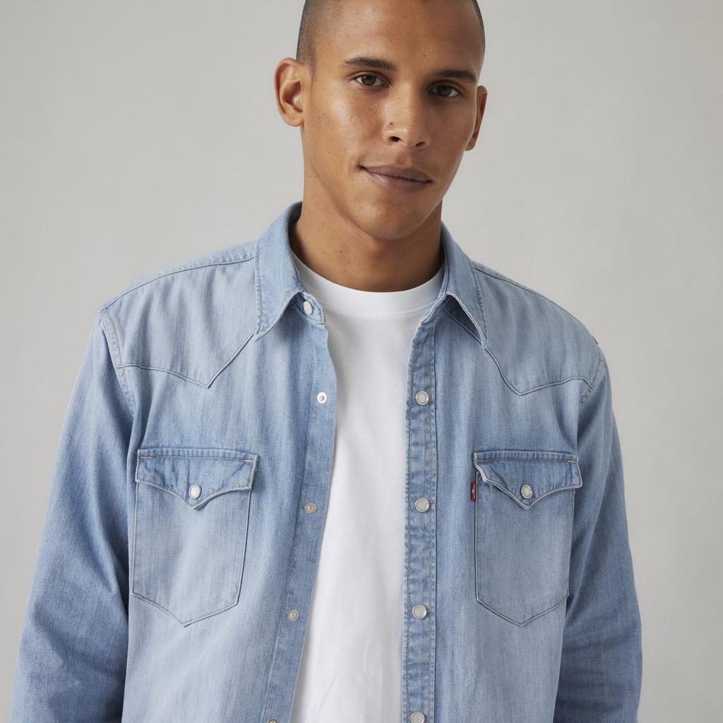 Levi's BARSTOW WESTERN Long Sleeve Denim Shirt 85744-0047 US M