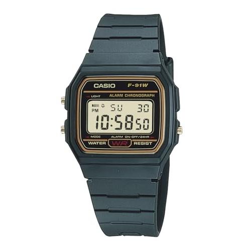CASIO Casio Collection F-91WG-9QJH Men's Black x Gold Digital Watch