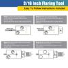 3/16 Inch Brake Line Double Flaring Tool Handheld 45 Degree SAE for Brake Hose Nickel Tube and Copper Tubing 4.75mm