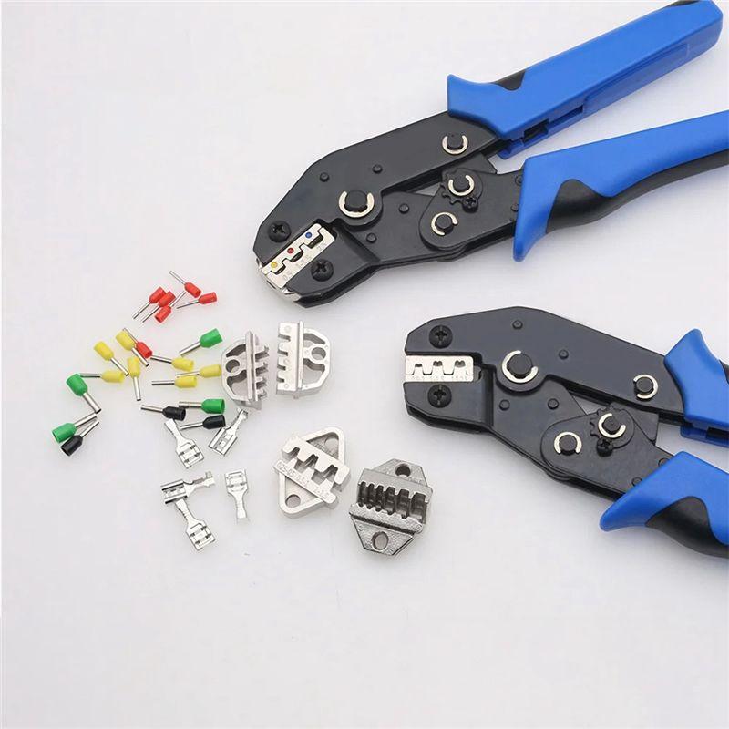 Feb.Crimping Pliers Ratchet Hand Tools Crimper Jaw Set Work Steel For Insulated & Non-Insulated Tube VE RV SV JST