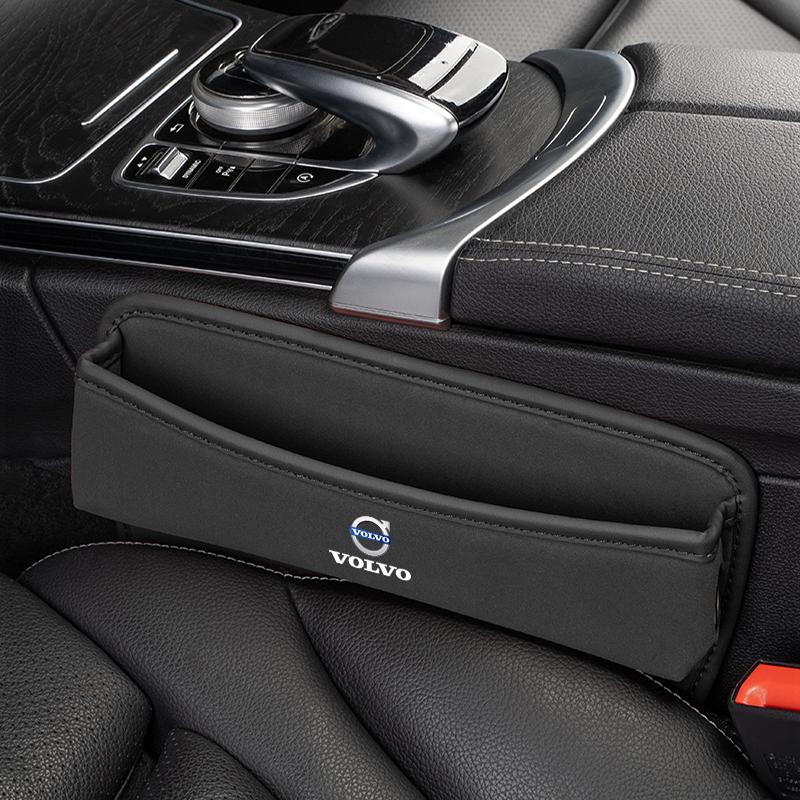 Car Seat Gap Storage Box Suede Organizer Case For Volvo V60 V40 XC90 S60 C30 XC60 V50 V70 S90 Olestar AWD XC40 S80 Auto Supplies