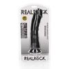 RealRock - Curved realistic dildo with balls and suction cup 23 cm