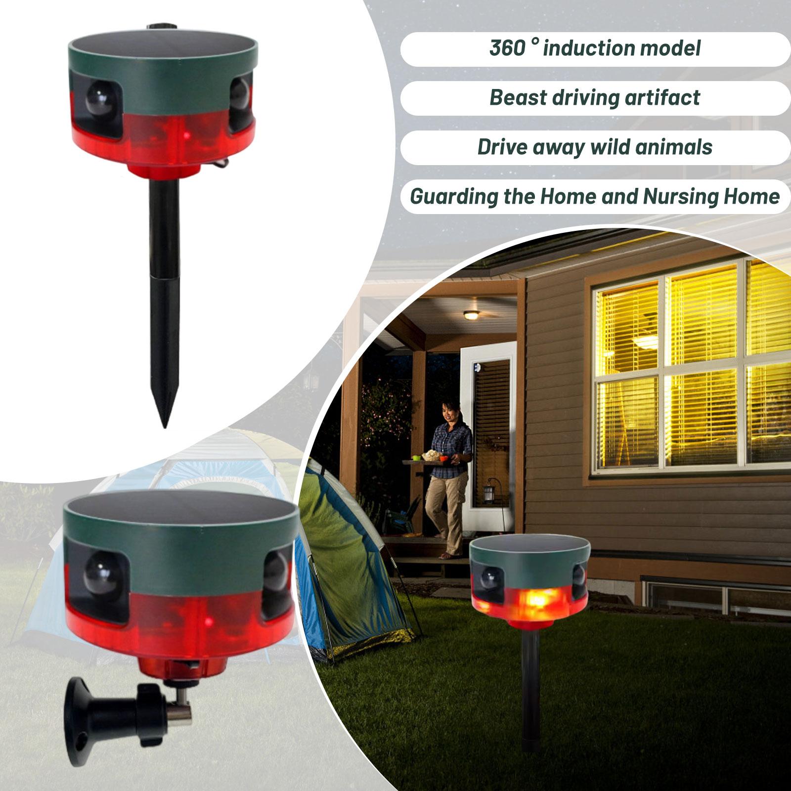 

Солнечный Отпугиватель Животных Дикий Кабан Свет Птица Напольный Светильник One Size