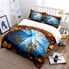 Autumn Themed Umbrella Set Soft Comfortable Duvet Cover Bedding Set Included 1*Duvet Cover & 2*Pillowcases, Gift