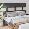 VidaXL Headboard Grey 124x3x81 Cm Solid Pine Wood 819062