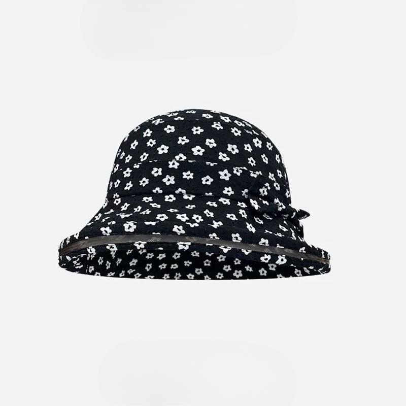 

Милая панама рыбака с цветочным лицом, показывающая маленькую летнюю защиту от солнца, женская дышащая защита от солнца, солнцезащитная шляпа, УФ шляпа-горшок