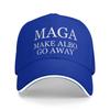 MAGA Make Albo Go Away  Outfit Unisex Women Baseball Caps  Trucker Hat Retro Outdoor Headwear Adjustable Fit Snapback Cap