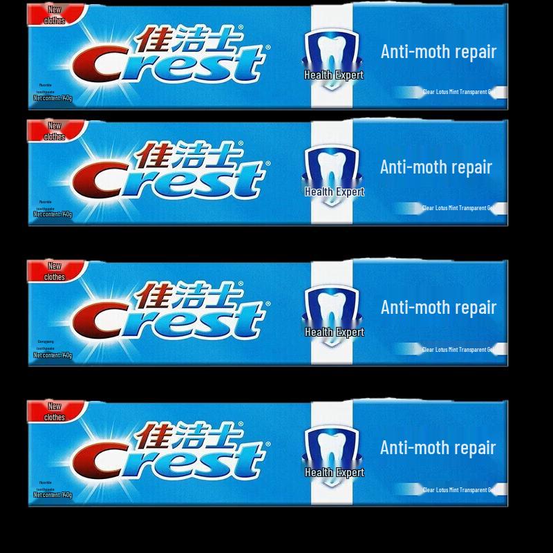 Crest Anti-Cavity Repair Toothpaste, Clear Lotus Mint (4x140g)