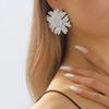 New European American Style Exaggerated Sunflower Necklace Earrings Flower Pendant Clavicle Chain For Women Trendy Jewelry