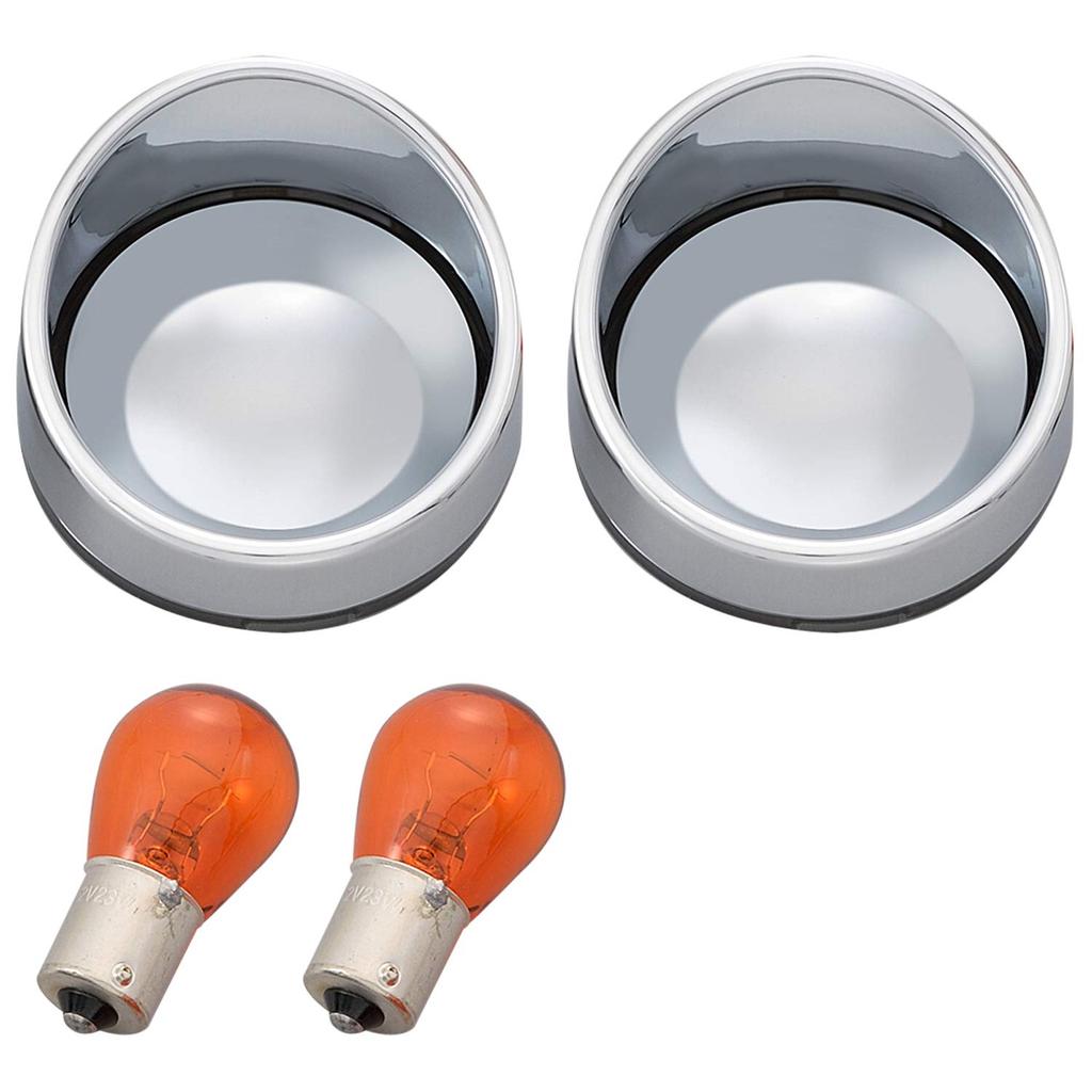 Daytona 72784 Bezel Type Turn Signal Lens Kit, Smoke Mirror Lens