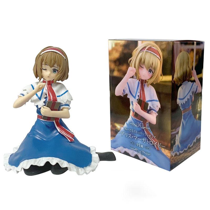 New 9cm Cartoon Anime Figures Girl Magician Alice Margatroid Action Figures PVC Figure Plaything Present Long Lasting