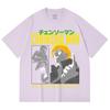 230 Gsm 100% Cotton Chainsaw Man V45 Denji Print Unisex Heavy Cotton T Shirt