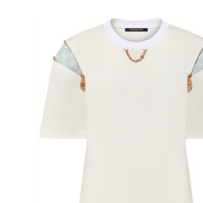 Louis Vuitton Zipper Sleeve T-Shirt Dress 1ABYGW