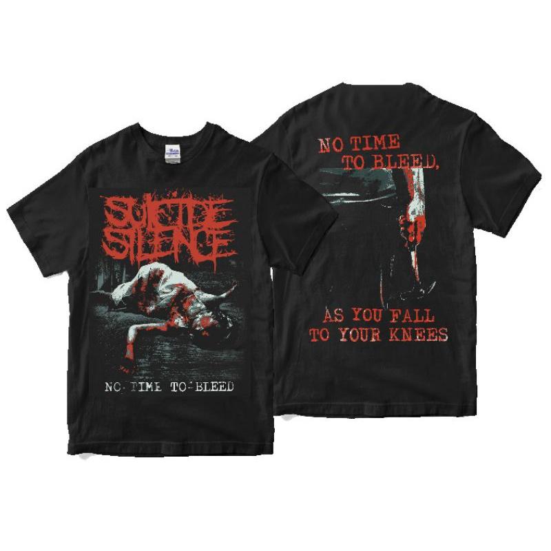 Camiseta Suicide SILENCE 3-La Corona Negra Premium Deathcore El Anillo De Asesinato De Dalia De La Banda De Saturno