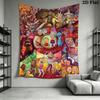 Cartoon Characters Dynamic Scene Tapestry Background Cloth Wallmounted Wall Decoration Soft Christmas Gift