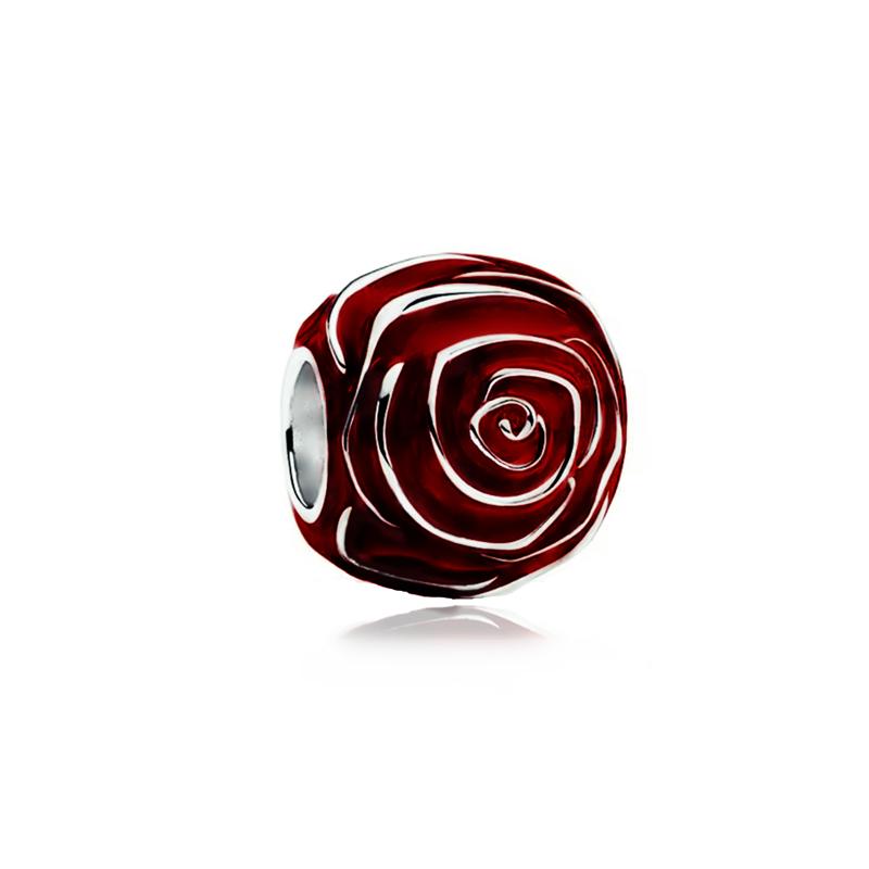 NEW Sparkling Red Series Charm Bead Clip Fit Original Silver Bracelet DIY Jewelry Christmas Gift Reindeer Motorcycle Dangle