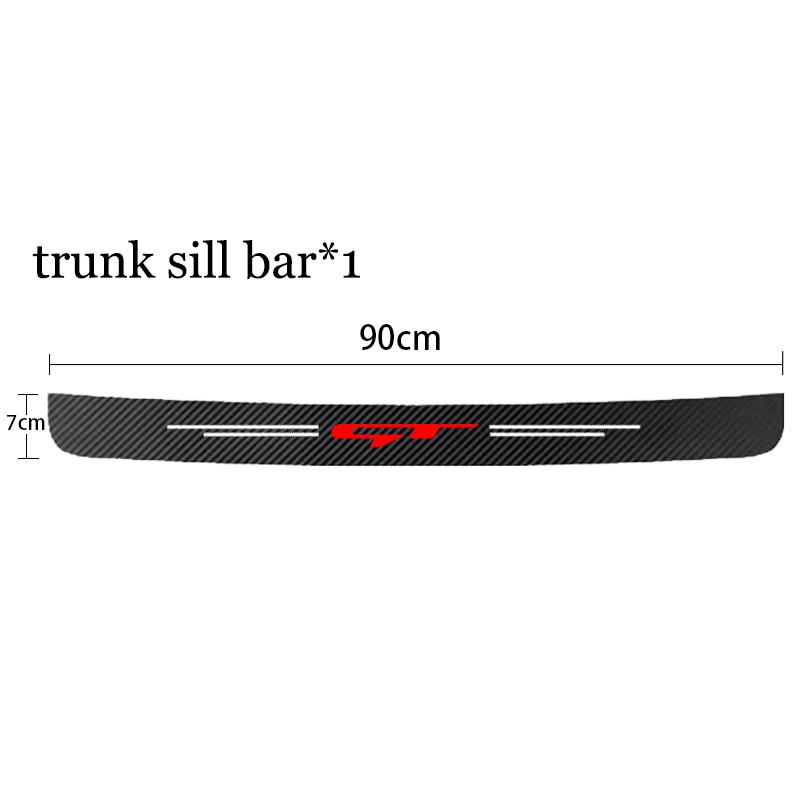Carbon Fiber Car Door Sill Threshold Anti Scratch Protective Stickers Decals For Kia GT Line Sportage Ceed Picanto K3 K5 Stonic