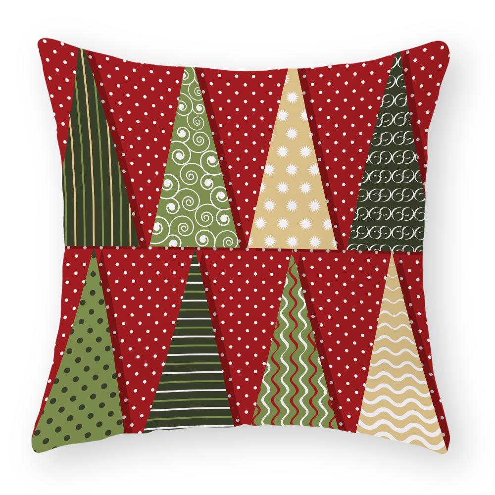 Kissenbezug aus Baumwolle und Leinen Weihnachtskissenbezug Nachttischkissenbezug Feiertagskissenbezug
