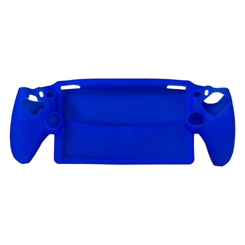 

Protective Case for Console Shockproof Cover Game Console Housing Anti-skid Cover Silicone Shell Dustproof Protector синий