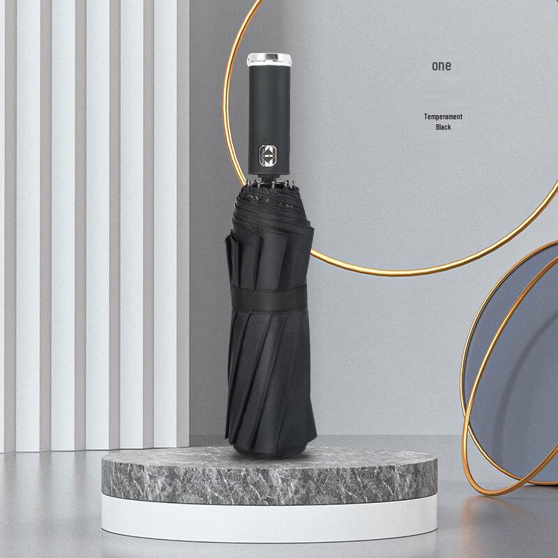 Full-Automatic LED Flashlight Sun/Rain Umbrella