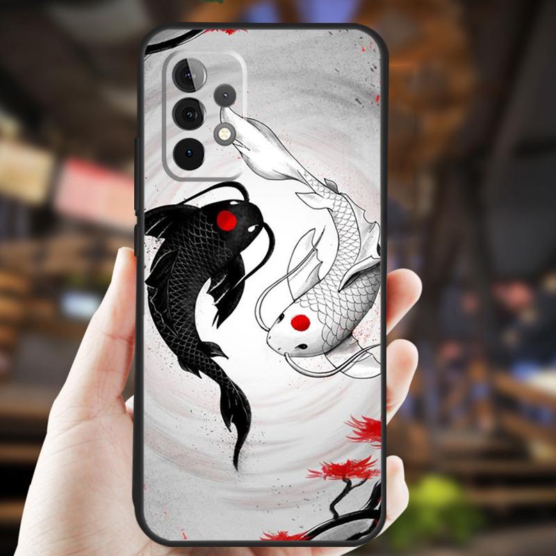Koi Karpfen Hülle Für Samsung Galaxy A26 A54 A14 A36 A16 A33 A56 A15 A55 A53 A35 A22 A32 A52 A34 A05 A06