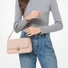 MICHAEL KORS Bradshaw chain woven solid color LOGO flap leather armpit bag shoulder bag crossbody bag handbag small women's pink