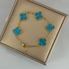 Lucky Four-leaf Clover Five-flower Bracelet - Tarnish-free Women's Bracelet