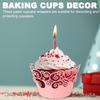 50 Pack Cupcake Wrappers Paper, Baking Cups Standard Cloud Decoration for Anniversary Birthday Weddings and Parties, Pink