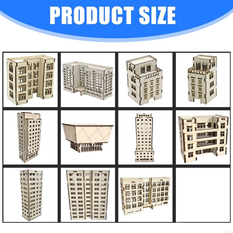 Garden Landscape Ornament Assembling Model Wooden Apartment Outland Model HX6C