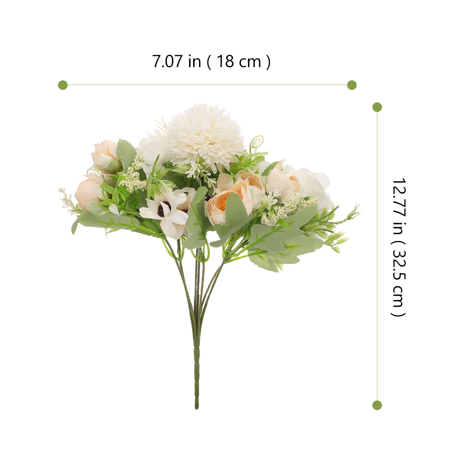 

Lifelike Artificial Sunflower Bouquet Realistic Plastic Silk Floral Arrangement for Wedding Decor Home Office Table Centerpiece