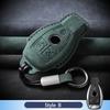 Leather Car Key Case For Mercedes Benz A C E S G R Class Gls Gla Glk Glc Cls Cla Amg W204 W205 W212 W463 W176 Suede Accessories