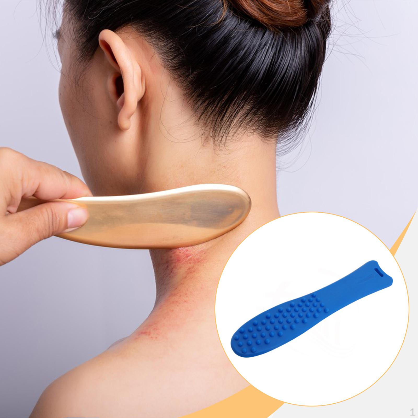 

Pai Sha Board Back Knock Double Side Multifunctional Comfortable Manual Massage Tool Meridian синий