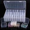 Transparent Plastic Perler Bead Storage Box with Compartments