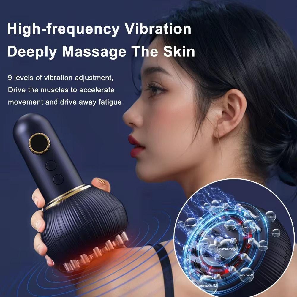 Wireless Design Electric Meridian Massager Guasha Scraping Brush  Health Maintenance