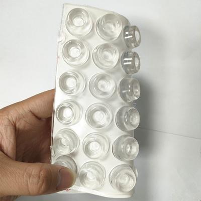 12 pezzi di gomma autoadesiva trasparente per ammortizzatori per armadietti in silicone