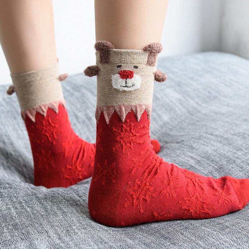mrGood 1 Set New Winter Warm Christmas Socks Deer Elk Xmas Gift Kawaii Xmas Socks for Women Girls Merry Stylish Sokken mrGood 1 Set New Winter Warm Christmas Socks Deer Elk Xmas Gift Kawaii Xmas Socks for Women Girls Merry Stylish Sokken
