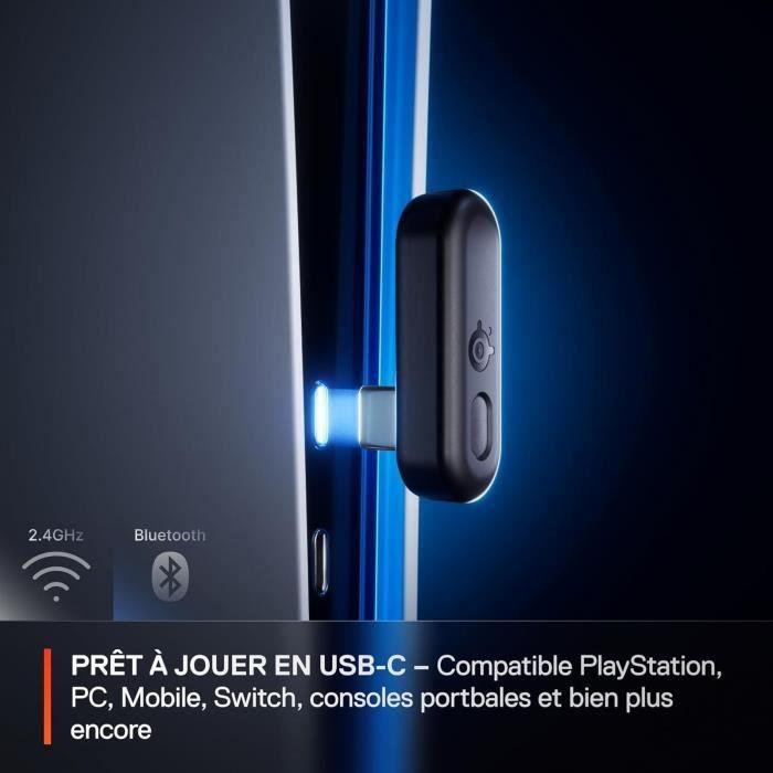 Kabelloses Gaming-Headset – STEELSERIES – Arctis Nova 3PW – 40 Stunden Akkulaufzeit – Bluetooth – USB-C-Anschluss; abspielen
