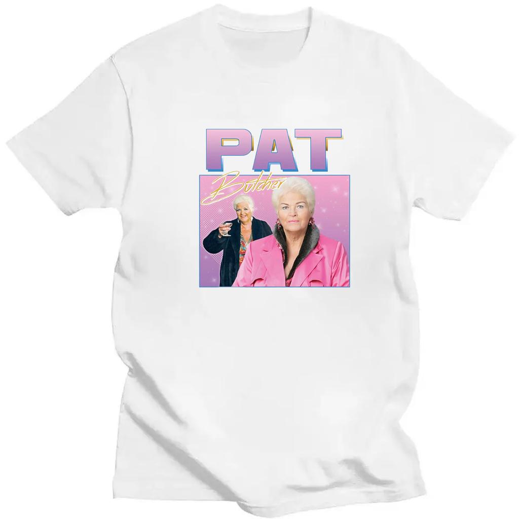 Pat Butcher Homage T-shirt Tee Top Funny UK Tribute Gift TV Fan 90's Legend Eastenders Homage Tee Funny Retro T-shirt