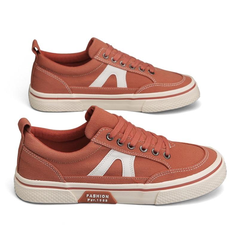 Fashion Harajuku Style Men's Canvas Shoes Casual Thick Soled Board Shoes Vulcanized Shoes Anti Slip Breathable Student Training Shoes