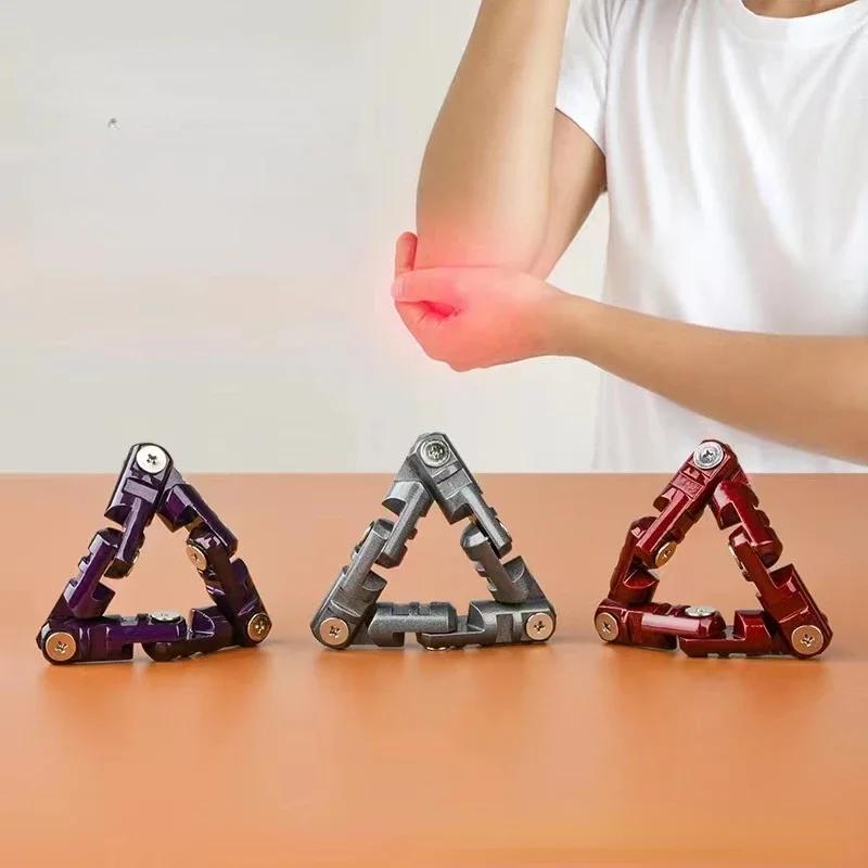 Metal Infinite Flip Over Chain Stress Reducing Toys Antistresse Fidget Gadgets Relieve Stress Reducing Novelties Exercise Palms