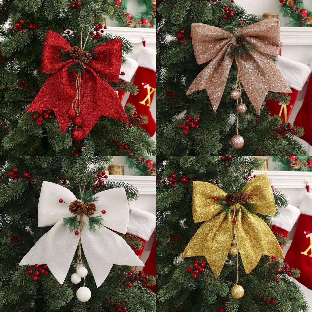 Hot New Christmas Butterfly Bow Christmas Tree Decoration Foam Material