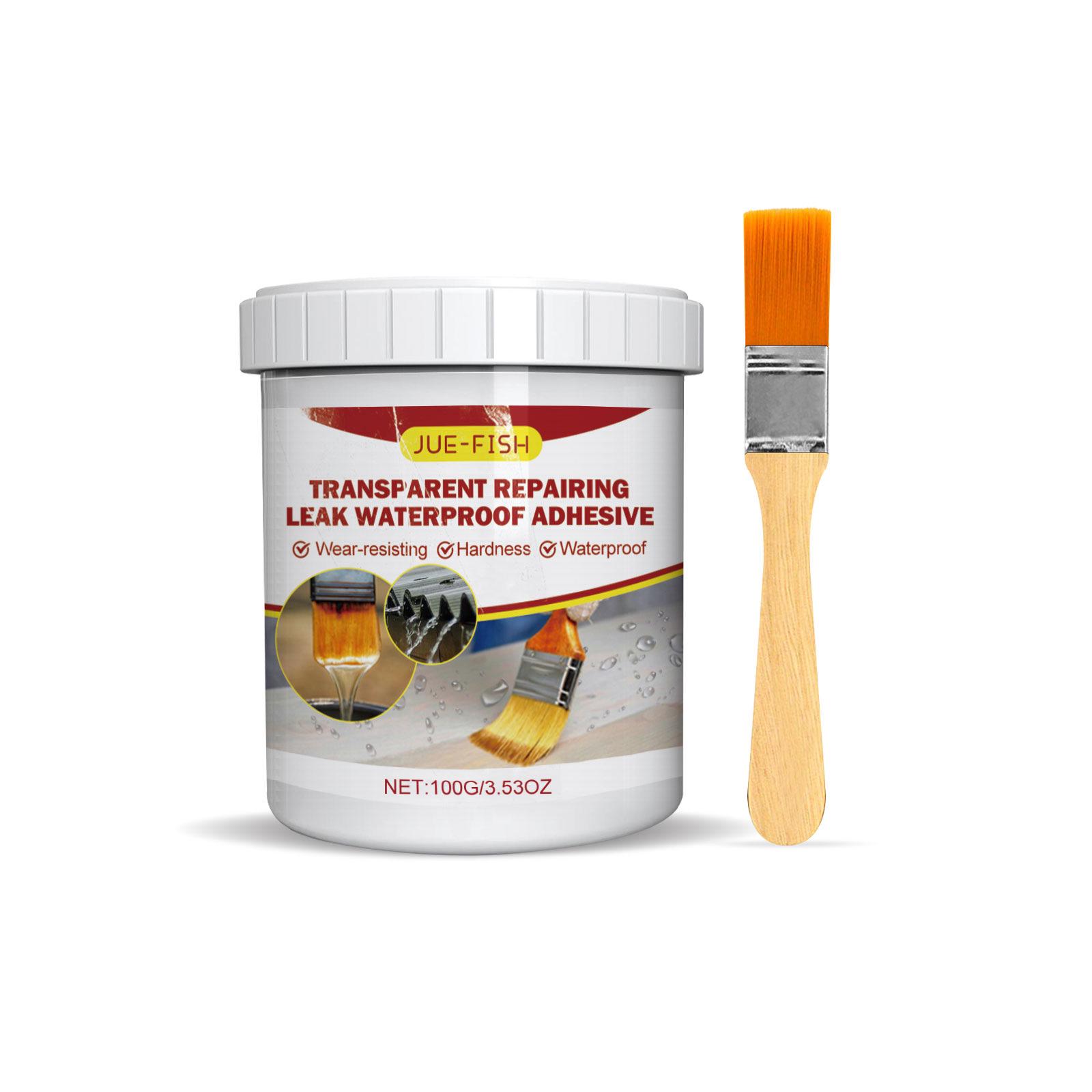 JUE FISH Waterproof Transparent Glue for Bathroom & Kitchen Floor Tiles