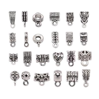 20 teile/los Antike Clip Bail Perlen Anhänger Verschluss Halskette Stecker Bail Perlen Für Schmuck Machen Erkenntnisse DIY Liefert