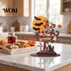 Halloween Table Decorations Moon Bat Ghost And Dead Tree Tabletop Ornament, Rustic Wood Art Decorative Centerpiece for Home Desktop Holiday