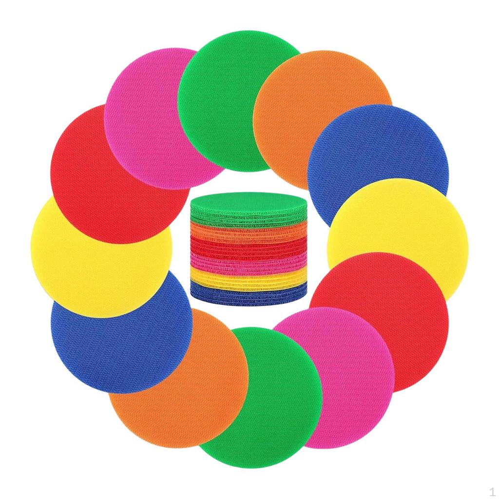 Markers Carpet Sticker 10cm Bright Colors Personal Floor Dots Marker for Yoga Exercise Gaming