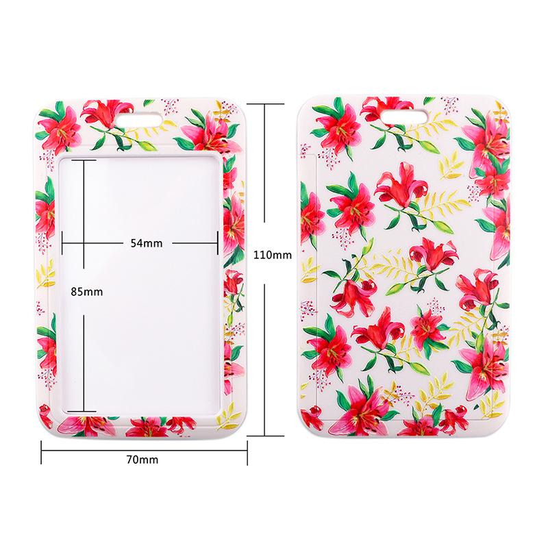 Yoga Sakura Credential Holder Little daisy Lanyard for Key Cute Neck Strap Card ID Badge Holder Key Chain Accessories Wholesale